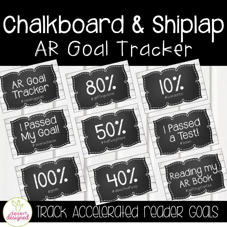 Product cover for Chalkboard and Shiplap AR Goal Tracker
