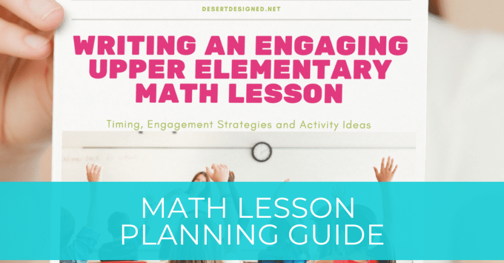 Math lesson planning guide sample image