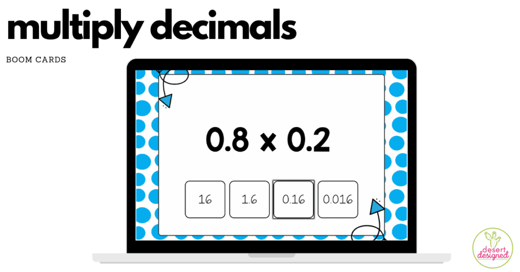 Multiply Decimals Boom Cards