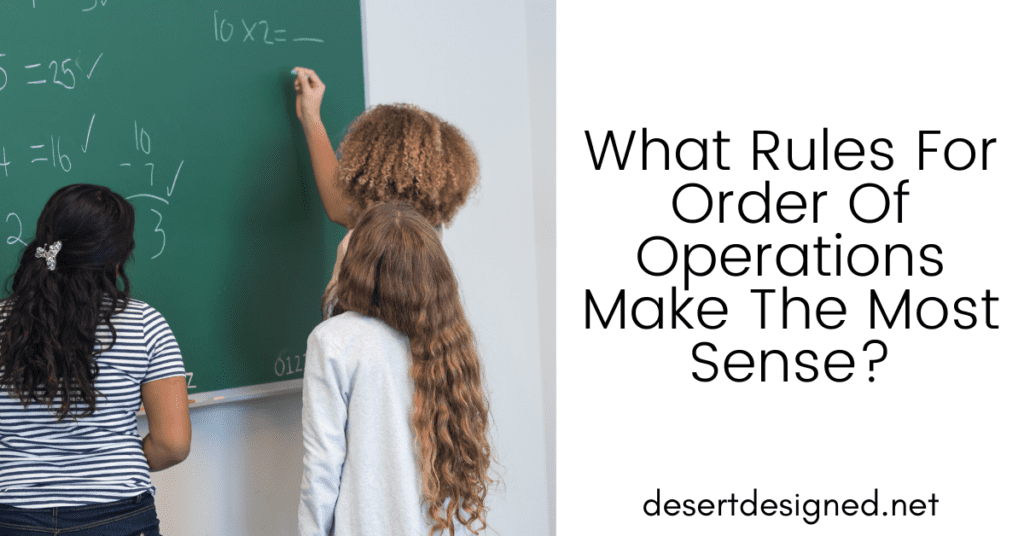 What Rules for Order of Operations Make the Most Sense?