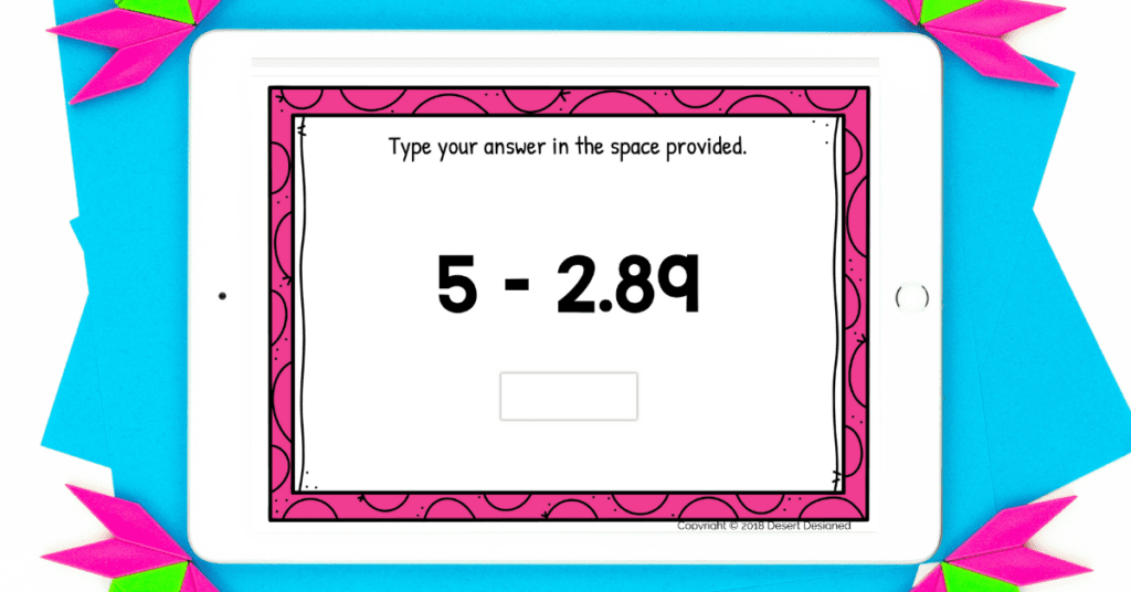 Add and Subtract Decimals Boom Cards